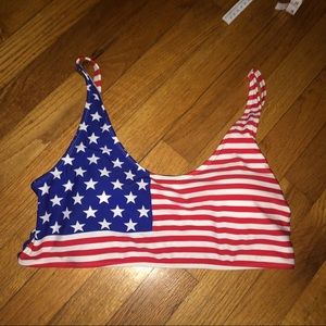 American flag bikini top